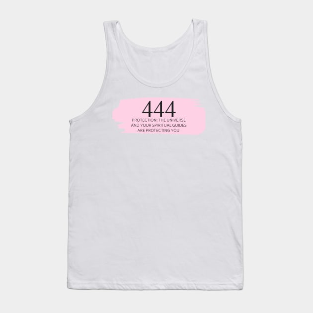 444 Angel Number pink Tank Top by anrockhi